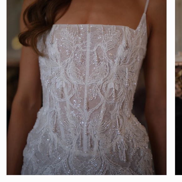 Elegant White Mini Dress - Picture 2 of 7